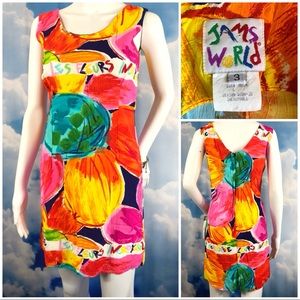 SOLD‼️ Jams World Dress Beach Tiki Travel Vintage